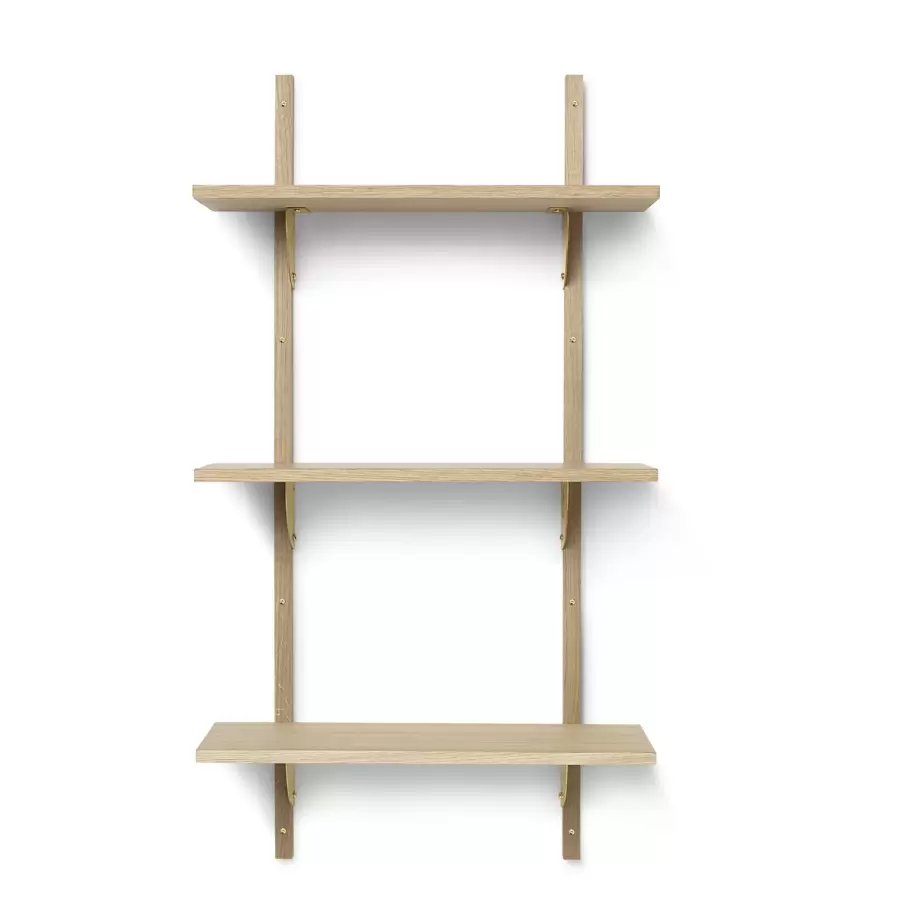 ferm LIVING - Sector Shelf T/N - Oak/Brass