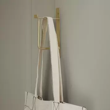 Ferm Living - Knage og bøjlestang Hang Rack, Messing