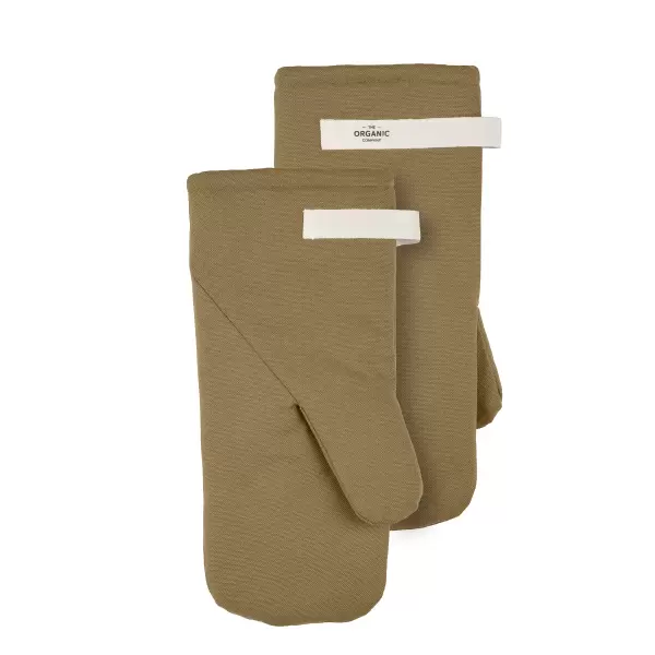 The Organic Company - Grillhandsker Khaki, Large