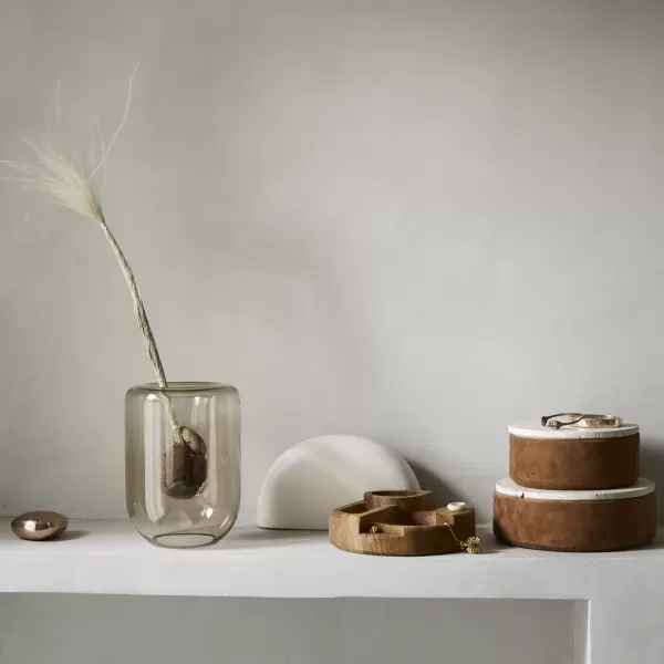 Kristina Dam - Opal Vase L, Beige - Ø:14*20