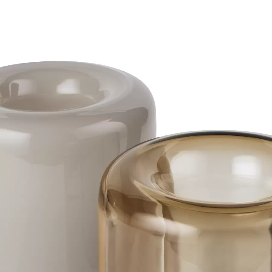 Kristina Dam - Opal Vase L, Beige - Ø:14*20