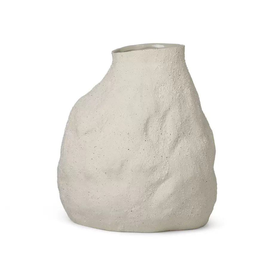 ferm LIVING - Vulca vase Offwhite Stone, Large