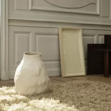 Ferm Living - Vulca vase Offwhite Stone, Large - Hent selv