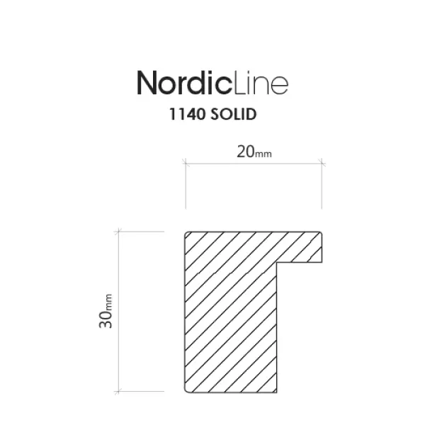 INCADO - Massiv eg m. vores bredeste profil, 50*70 - Hent selv