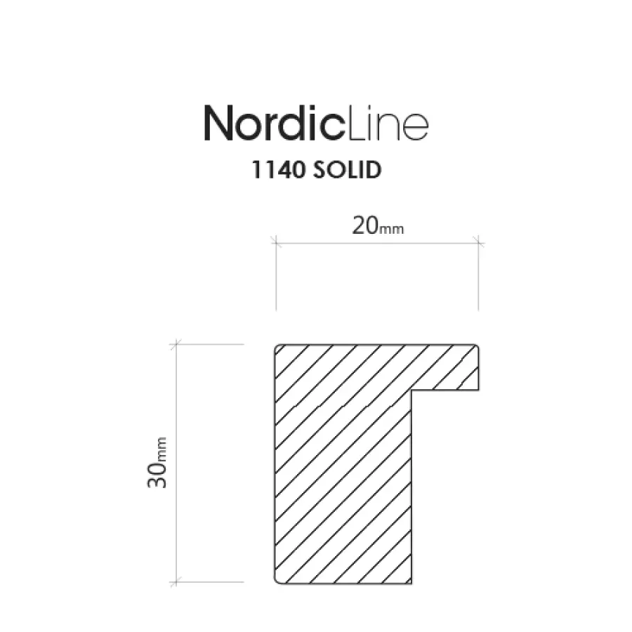 INCADO - Massiv eg m. vores bredeste profil, 50*70 - Hent selv