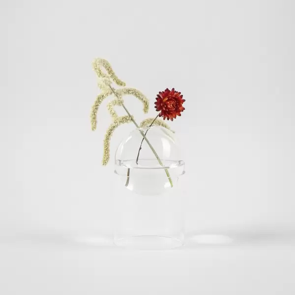 Studio About - Standing Flower Bubble Tall tube, Transparent