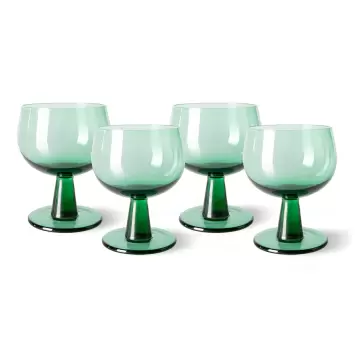 HK living - Vinglas The Emeralds, Fern Green 4 stk. HK living - Vinglas The Emeralds, Fern Green 4 stk.