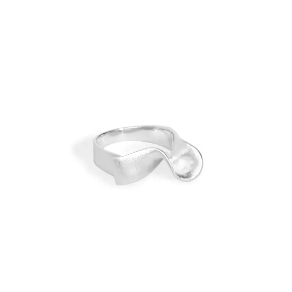 Trine Tuxen - Ring Ribbon II, Sølv