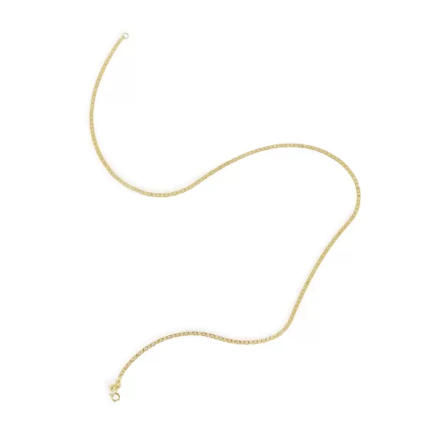 Trine Tuxen - Halskæde Luca 60cm., Forgyldt sterlingsølv