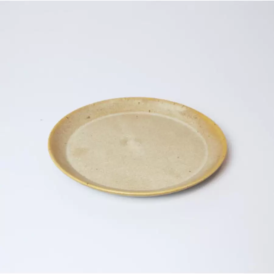 Bornholms Keramikfabrik - Tallerken/plate, Ø-stellet dansk prod. keramik Ø17 cm.