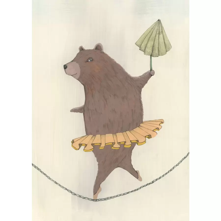 Kirstine Falk - Kort A5, Dancing Bear