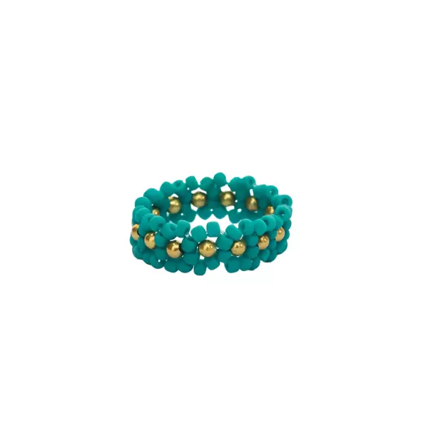 IBU Jewels - Ring Lace, Pool Blue