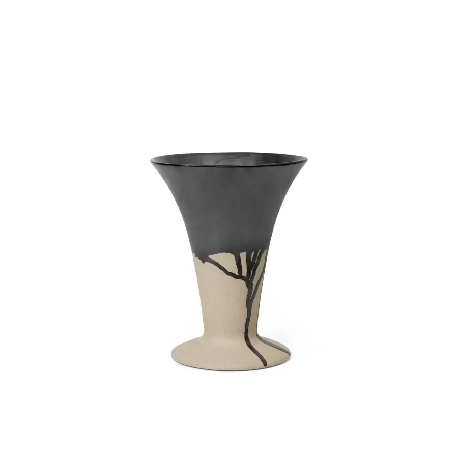 ferm LIVING - Vase Flores, Sand/Sort