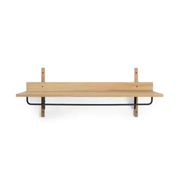 Ferm Living - Sector hattehylde, Eg/Sort messing