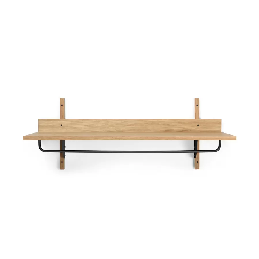 ferm LIVING - Sector hattehylde, Eg/Sort messing