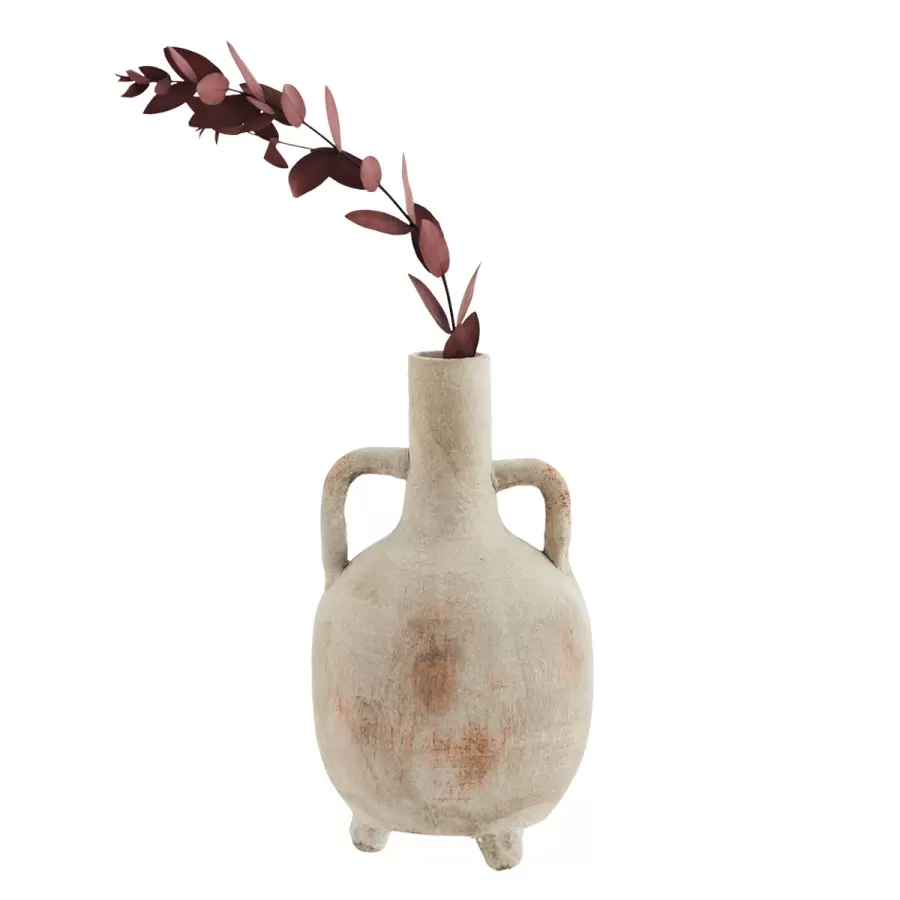 Madam Stoltz - Vase Terracotta, Washed white/Sand/Sorbet Ø:11,5*18,5