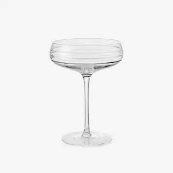 Louise Roe - Champagneskål Triple Cut, Klar Louise Roe - Champagneskål Triple Cut, Klar