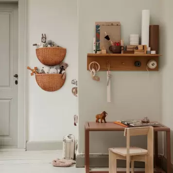 Ferm Living - 2 Vægkurve, Braided Wall Pockets, 2 stk.