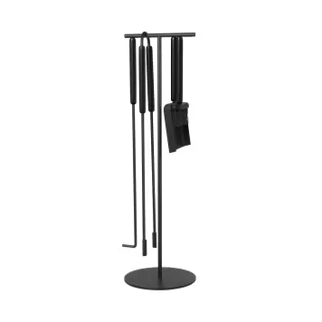 Blomus - Ashi Brændeovnssæt 5 dele, Sort Blomus - Ashi Brændeovnssæt 5 dele, Sort