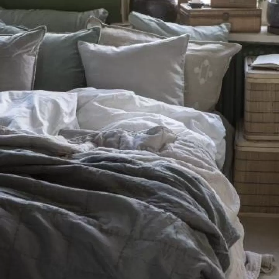 Ib Laursen - Vintage Quilt sengetæppe, Thunder Grey 240*240