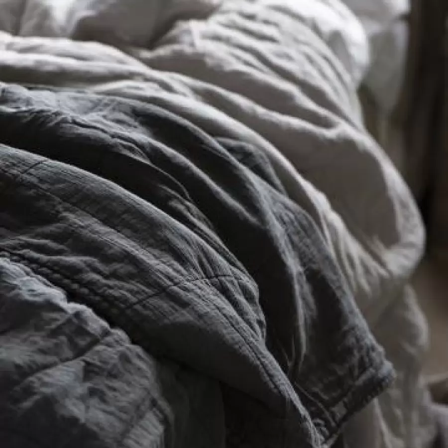 Ib Laursen - Vintage Quilt sengetæppe, Thunder Grey 240*240