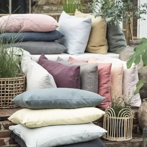 Ib Laursen -  Hør Pudebetræk, 40*60 cm. - masser af farver..