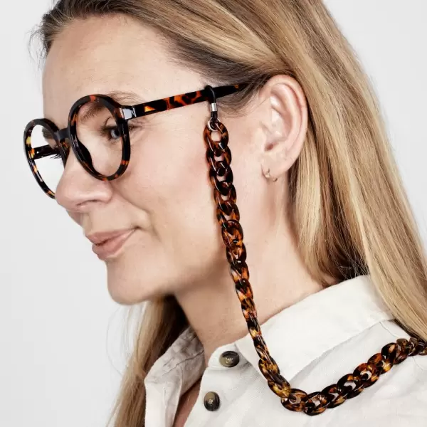 Have A Look - Brillesnor Chunky Chain, Tortoise Have A Look - Brillesnor Chunky Chain, Tortoise
