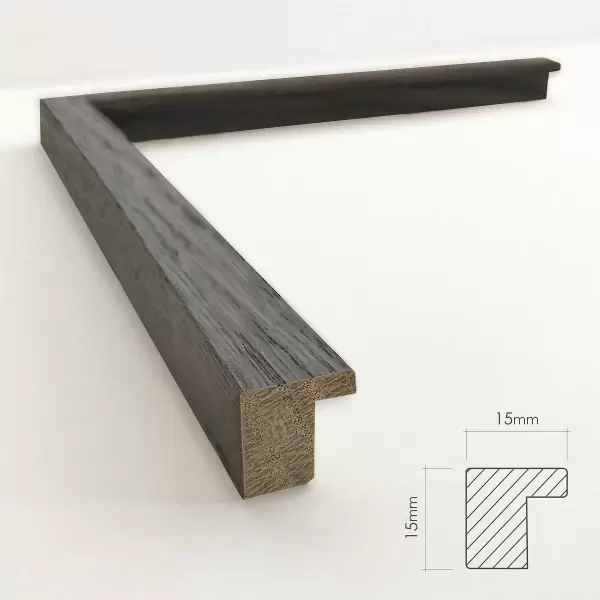 INCADO - Solid smoked oak med glas, 40*50 - Hent selv