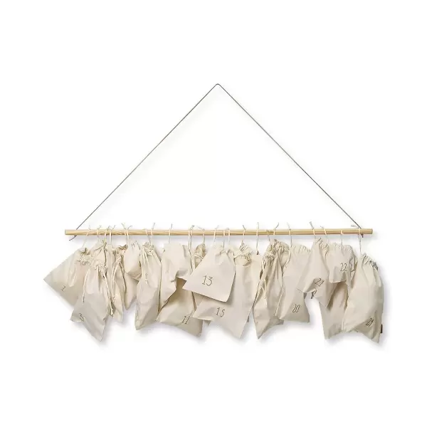 ferm LIVING - Christmas Countdown 24 poser, Offwhite