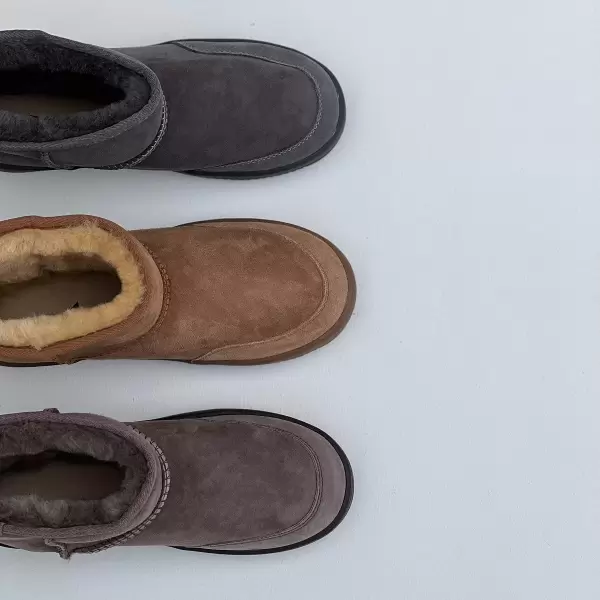 New Zealand Boots - Støvle ultrakort vinter, Grå