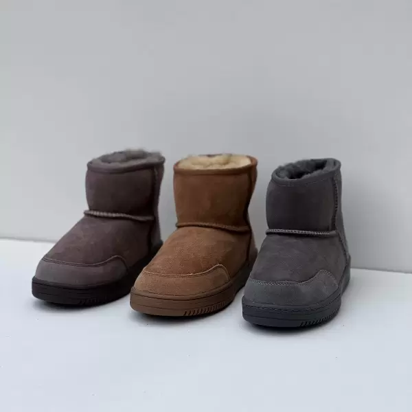 New Zealand Boots - Støvle ultrakort vinter, Taupe