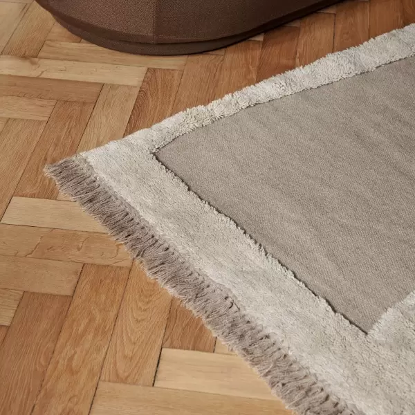 ferm LIVING - Ust.model 2. sort. Gulvtæppe Alley, Natur 160*250 - Hent selv