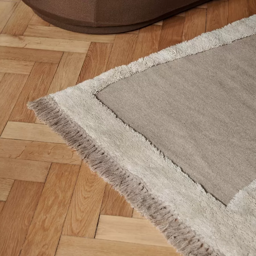 ferm LIVING - Ust.model 2. sort. Gulvtæppe Alley, Natur 160*250 - Hent selv