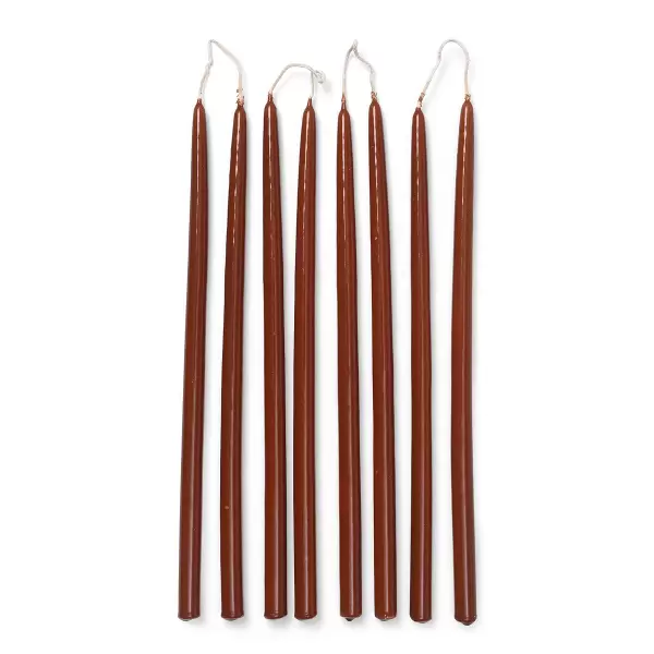 ferm LIVING - Kertelys Spike, Rust 8 stk.