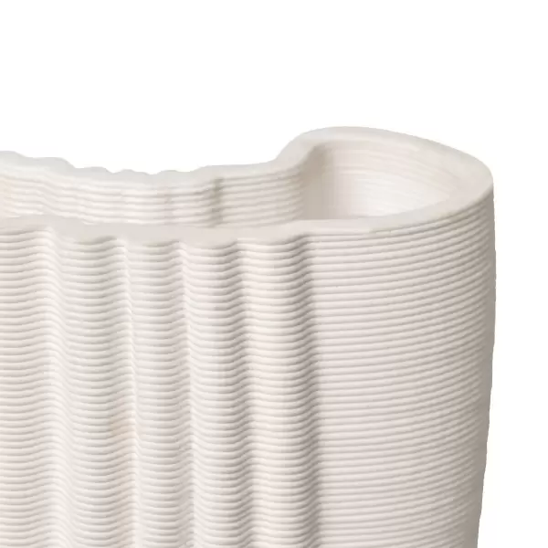 ferm LIVING - Vase Moiré, Off White