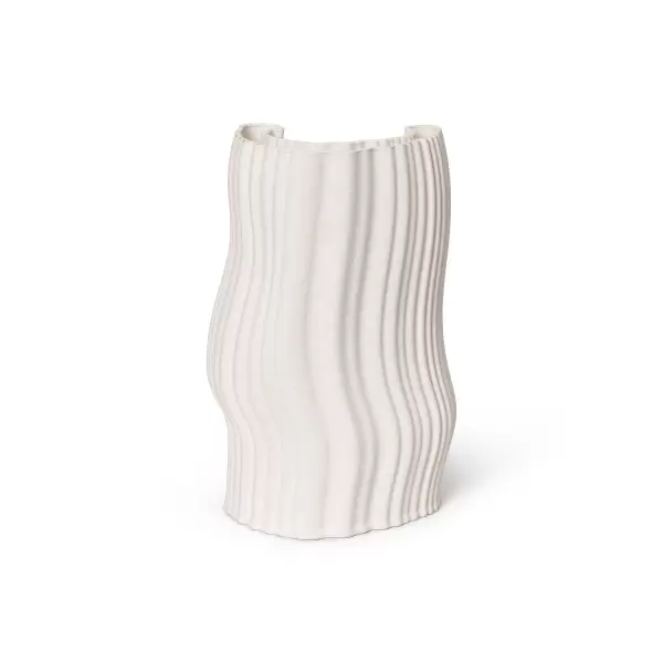 ferm LIVING - Vase Moiré, Off White