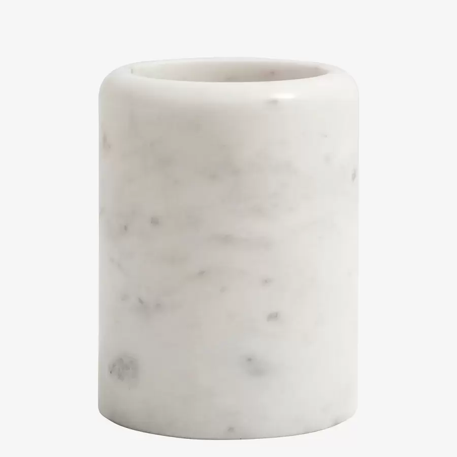 Nordal - Marble Tandbørsteholder, Hvid Ø:8*10