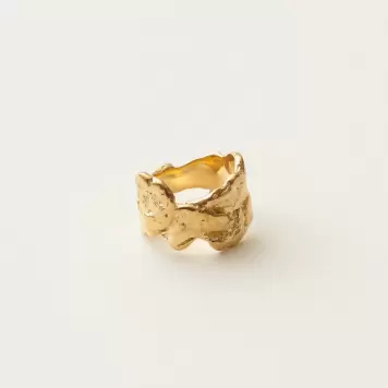 Studio Loma - Ring Aqua, Forgyldt sterlingsølv Studio Loma - Ring Aqua, Forgyldt sterlingsølv