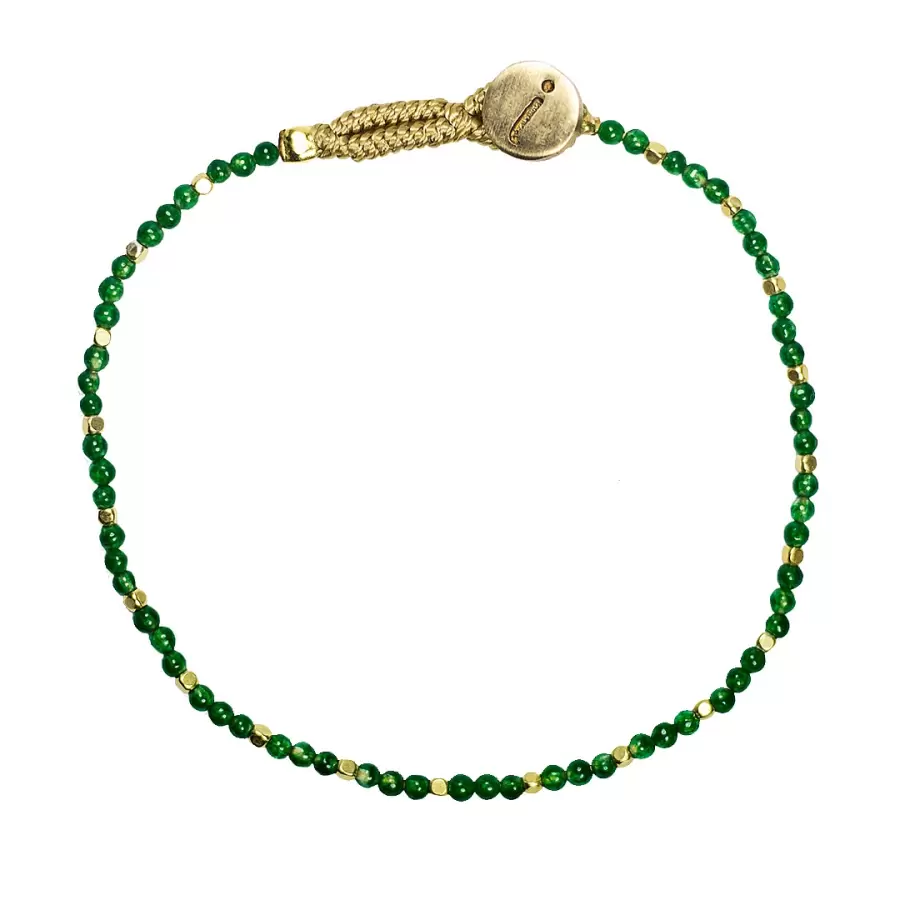 IBU Jewels - Armbånd Lulu stone, Grøn jade