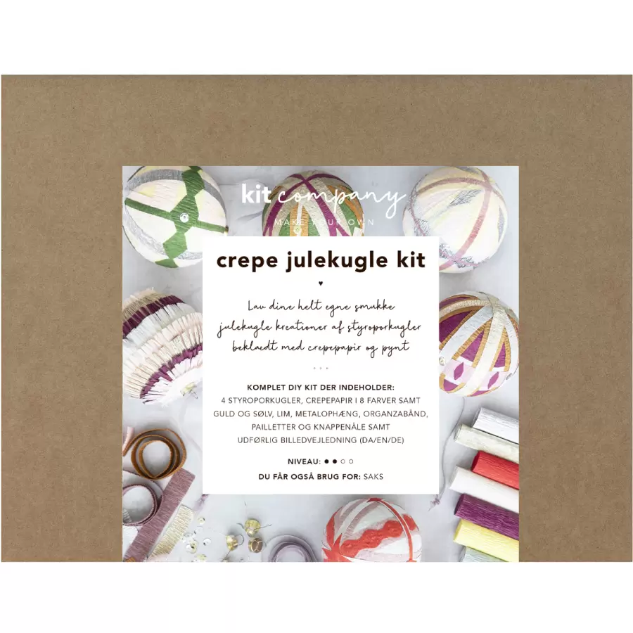 KIT company - Crepe julekugle kit