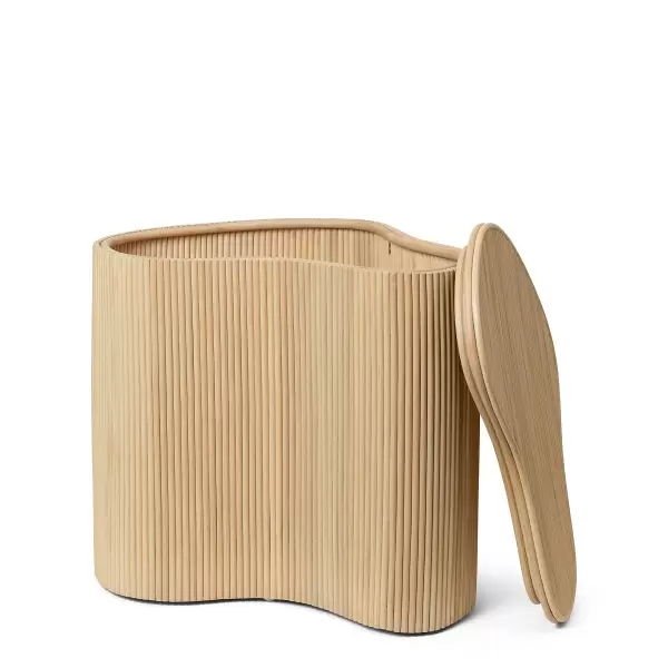 ferm LIVING - Isola Bord med opbevaring, Natur 