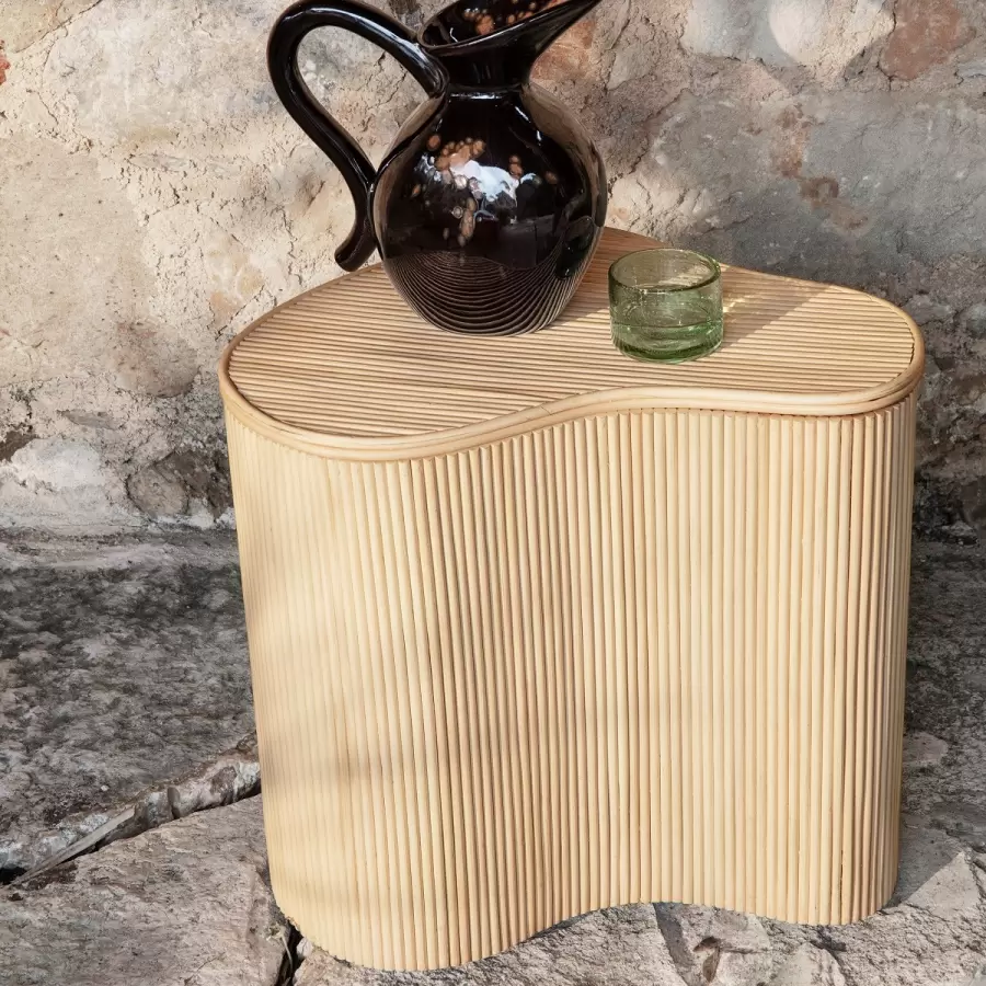 ferm LIVING - Isola Bord med opbevaring, Natur 