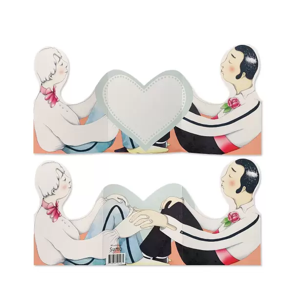 Sumo Illustration - Kort Wedding - fold ud kort til bryllup