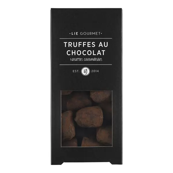 Lie Gourmet - Chokoladetrøfler, Karamelliserede hasselnødder