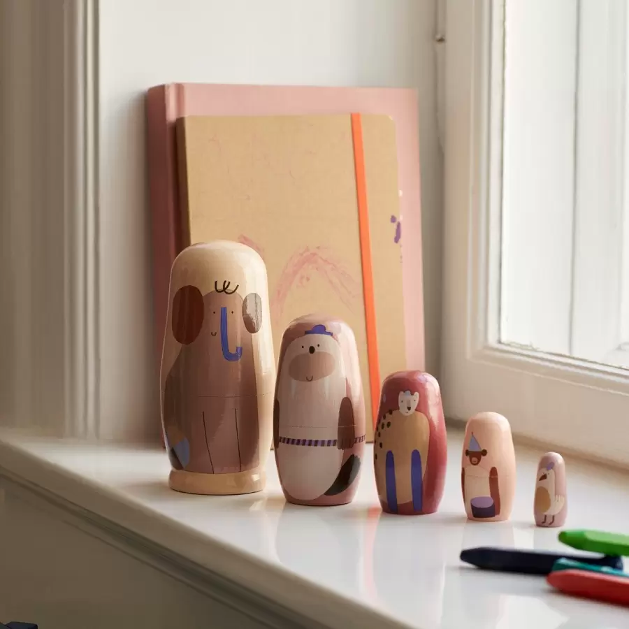 ferm LIVING Kids - Critter Babushka-dukker