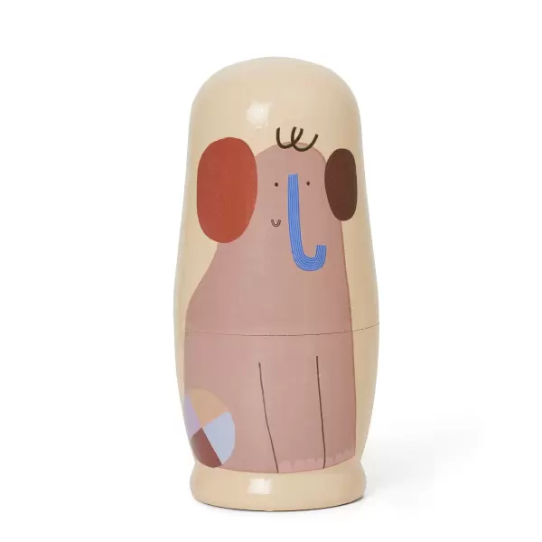 ferm LIVING Kids - Critter Babushka-dukker