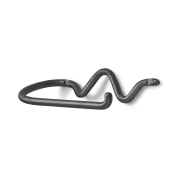 Ferm Living - Curvature toiletrulleholder, Sort messing