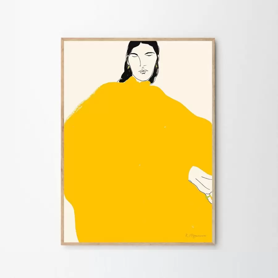 The Poster Club - Rosie McGuinness, Yellow Dress, 40*50