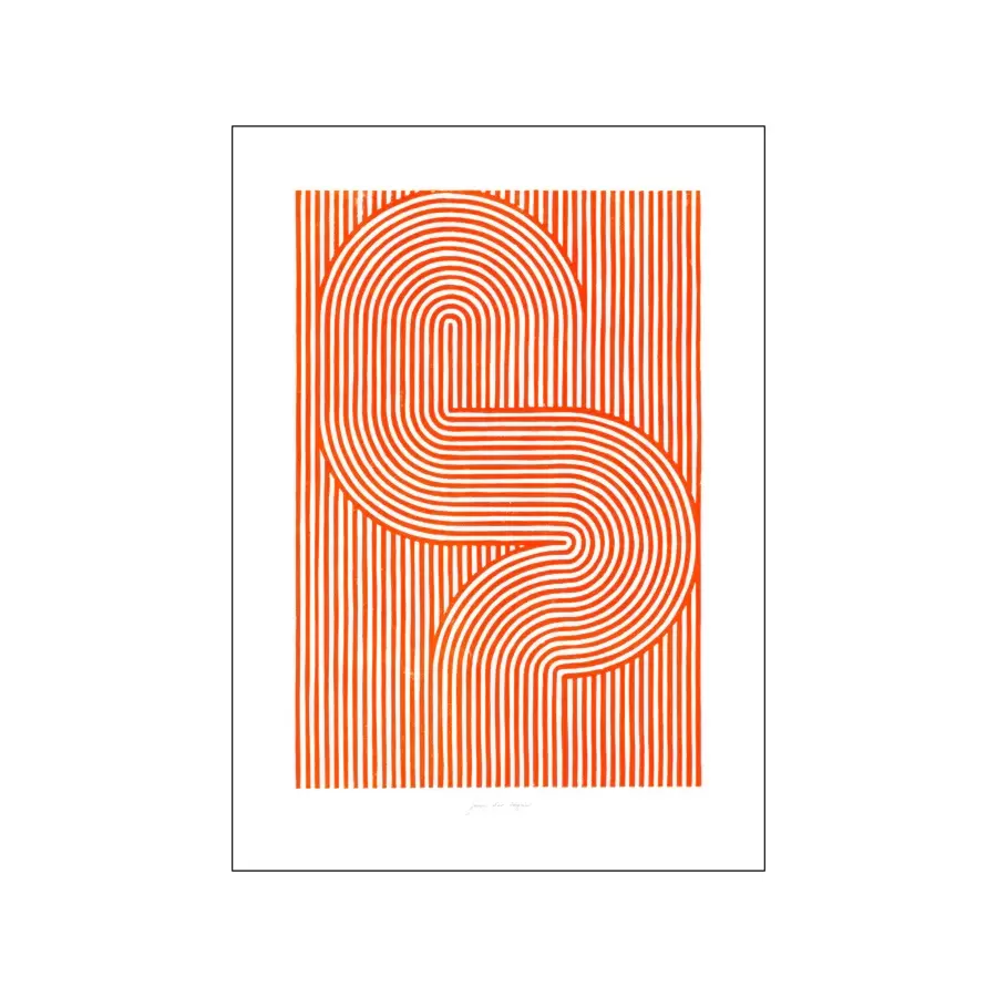 Poster and Frame - Lines no. 6, A3 