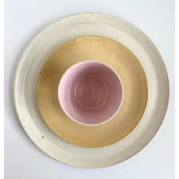 Bornholms Keramikfabrik - Tallerken/plate, Ø-stellet dansk prod. keramik Ø17 cm. Bornholms Keramikfabrik - Tallerken/plate, Ø-stellet dansk prod. keramik Ø17 cm.